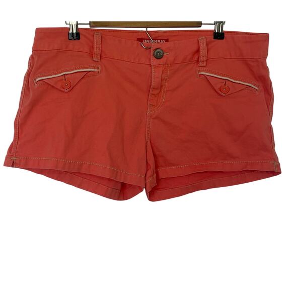 Unionbay  Women's Y2K  Stretchy Jean Shorts  Size 17 Peach - Picture 2 of 9